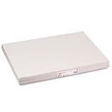 Pacon 3411 White Newsprint, Unlined, 18 x 24, 500 Sheets/pack