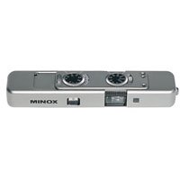 Click here to buy Minox TLX Subminiature Camera feet with 8x11mm film format with case measuring chain & film - USA by Minox.