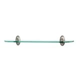 Alno Classic Weave 24 glass shelf with brackets A8150-24-BRZ