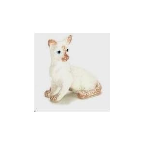 Dollhouse Miniature Siamese Cat in Resin