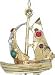 Jewelry : Sailboat, 14K Gold Charm