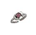 Toe Ring - Antiqued Pink Cubic Zirconia