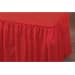 Hoffmaster 110011 Plastic Tableskirt, 14' Length x 29" Width, Red (Case of 6)
