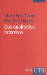 Das qualitative Interview: Zur Praxis interpretativer Analyse sozialer Systeme