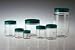 6oz Clear Straight Sided Round With 63-400 Black Phenolic Solid Pe Lined Cap Attached, 24/case