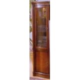 Left Entertainment Unit w/ Glass Doors And Finish