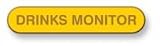Kitchen & Housewares : DRINKS MONITOR Enamel Old School Vintage Badge