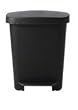 Oxo Good Grips Black Plastic Rectangular Trash Can, 8-Gallon