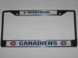 MONTREAL CANADIENS Durable Metal LICENSE PLATE FRAME