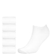 5 Pairs of Cotton Rich Plain Trainer Liner Socks