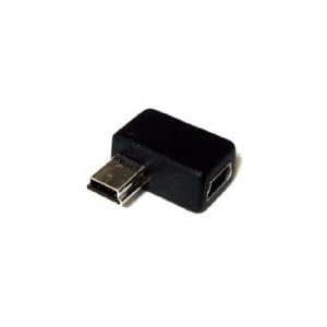 【クリックで詳細表示】USBミニ5pinをL字型に変換するアダプタ USBM5-L