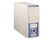 Q-Tec L-series L-MD - Mid tower - ATX - power supply 350 Watt - blue, light beige, silver metallic