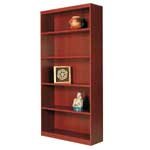 Bush(R) Commercial 72in. Bookcase, 5 Shelves, Harvest Cherry