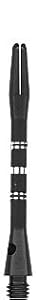 Aluminum Dart Shafts Striped Colormaster Black 2ba Medium 2