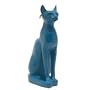 Egyptian Bastet Cat Statue - Blue