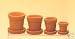 Search : Dollhouse Miniature Garden Clay Pot with Saucer