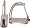 Stainless Steel Peacock Safety Stirrup Irons w/ Pads, 4