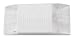 Low Profile Fixed Lens Emergency Lighting Unit, White Housing, 120/277 VAC, Damp Loca...