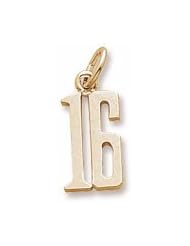 Number 16 Charm