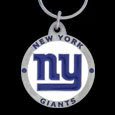 New York Giants Round NFL Football Keychain