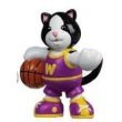 Webkinz Shootin Hoops Black & White Cat Figure