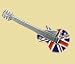 Union Jack Electric Guitar Belt Buckle -