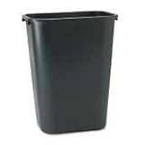 RUB306700BK - Free-Swinging Lid for 10-1/4-Gallon Soft Molded Plastic Wastebasket