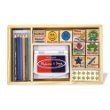 MELISSA & DOUG DELUXE CLASSROOM STAMP SET
