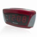 Westclox 70009 Red Speaker Grill LED Alarm Clock