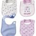 Carter's Baby Girl 4-pack Teething Bibs (One Size, Purple)