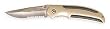 Westward 1YJE4 Folding Pocket Knife, Champagne, 3 1/4 In