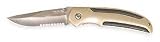 Westward 1YJE4 Folding Pocket Knife, Champagne, 3 1/4 In