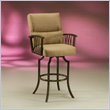 Pastel Furniture Ravenwood Rust 30" Arm Swivel Bar Stool in Topanga Brown