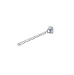 Sterling Silver Lt Blue Stone Nose Stud - 1.8 mm End Ball - Sold as a Pair