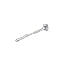 Sterling Silver Lt Blue Stone Nose Stud - 1.8 mm End Ball - Sold as a Pair
