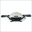 Weber Q 220 Portable Propane Gas Grill with Cast-Aluminum Lid img