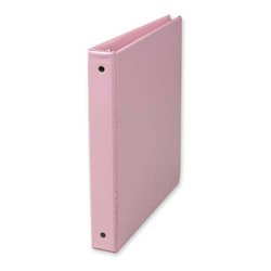 3-Ring Binder, w/ 2 Pockets, 1", Flexible Hinge, Pink (SAM11393) Category: Non-View Binders