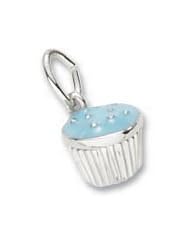 Rembrandt Charms Cupcake Blue Charm
