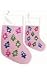 Pet Themed Holiday Stockings  Pink with Trees/Medium