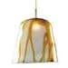Alico PC5250-92 Gelido Pendant With Butterscotch Swirl Glass Shade