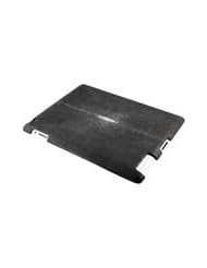Black iPad 2 Clip On Case - Genuine Sanded Stingray Skin Leather