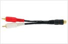 ATLONA 0.3FT RCA FEMALE TO DUAL RCA MALE SPLITTER CABLE