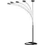 Unique Spider Arc 5 Arm Floor Lamp Chrome Nice Valentine's Day Gift Free Shipping