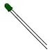Standard LEDs - Through Hole 3mm Short Lens Green (5 pieces)
