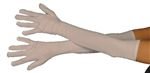 Adult Long White Jersey Party Gloves, 19"