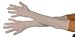 Extra Long Ladies White Evening Gloves, 23 inches