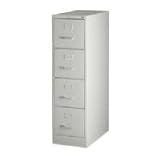 LLR60651 - 4-Drawer Vertical File, w/ Lock, 15x25x52, Light Gray