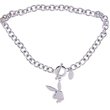 Review   / Playboy Rabbit Head Rhinestone CHARM Multi-Link CHOKER NECKLACE