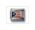 Puerto Rico Flag Mix Classic Enamel, Italian Charm by Nomination Charms
