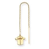14K Chicago White Sox Jersey Threader Earrings